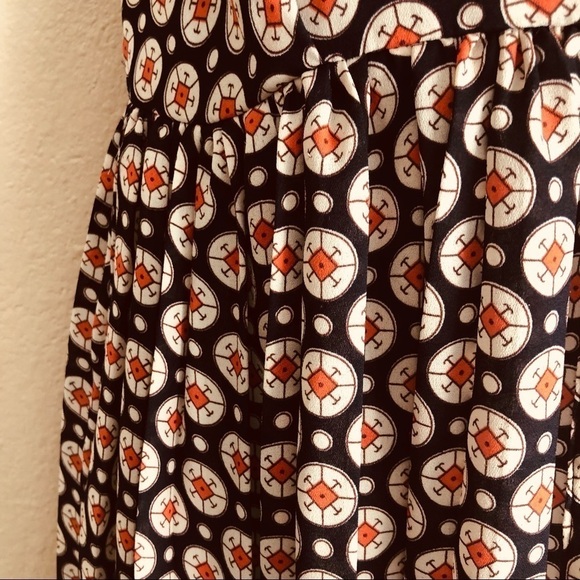 Maison Jules Printed Pleaded Buttons Down Dress S - Picture 6 of 16